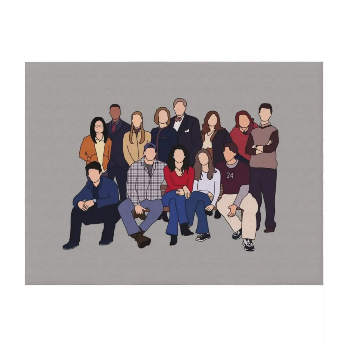 

GG cast Throw Blanket cosplay anime Luxury Brand Decorative Throw Luxury Throw Blankets