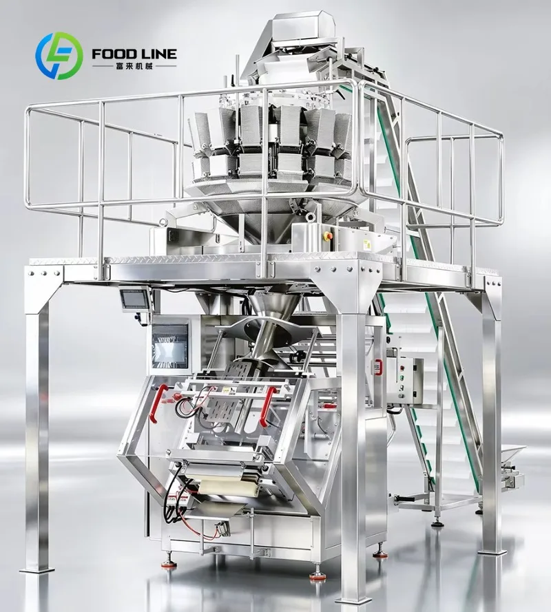 Multifunction Automatic Weighing Vertical Form Fill Seal Particles Sugar Packaging Machine