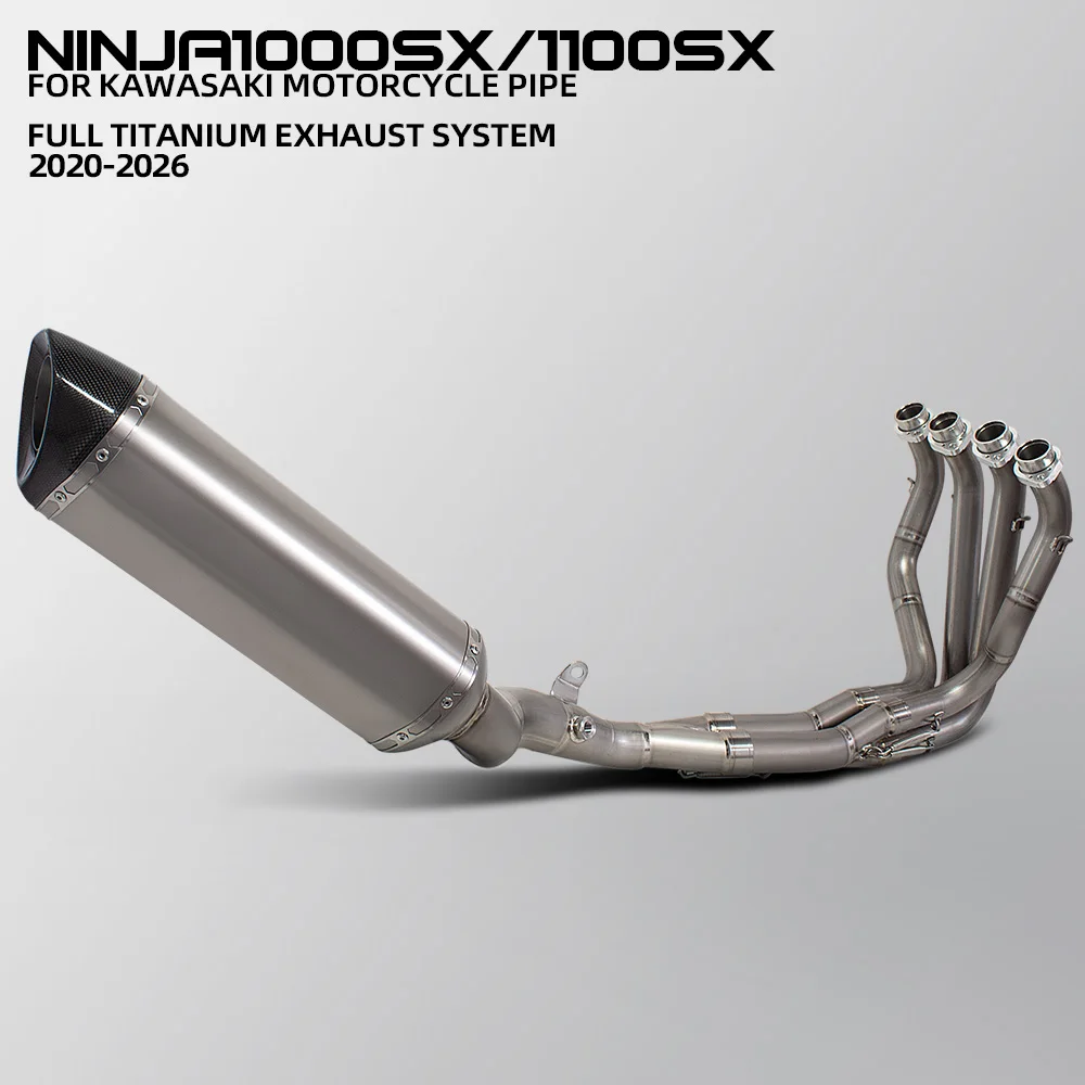 

Ninja1000SX Exhaust System For Kawasak Ninja1100SX/SE Ninja 1000SX/1100SX SE 2020-2026 Motorcycle Escape Kit Header Pipe Muffler