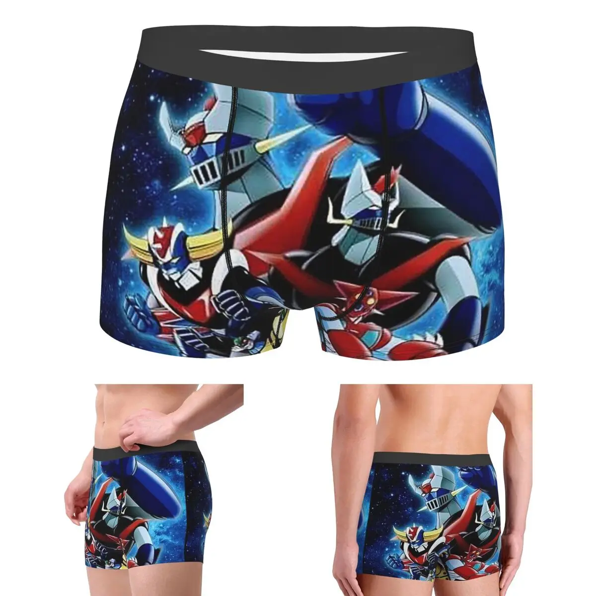 

Трусы-боксеры, шорты Mazinger Z Mad Robot Grendizer, аниме, манга, мужские трусы, мягкое нижнее белье для Homme, мужские подарки бойфренду