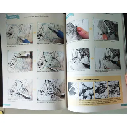Black and white illustration drawing introductory textbook SSbook super popular painter introductory tutorial