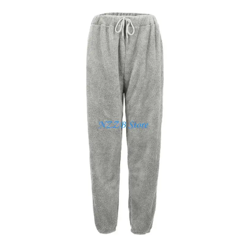 T21F قيعان النوم الصوفية للسيدات تصميم الرباط فضفاضة تناسب الطقس البارد #2