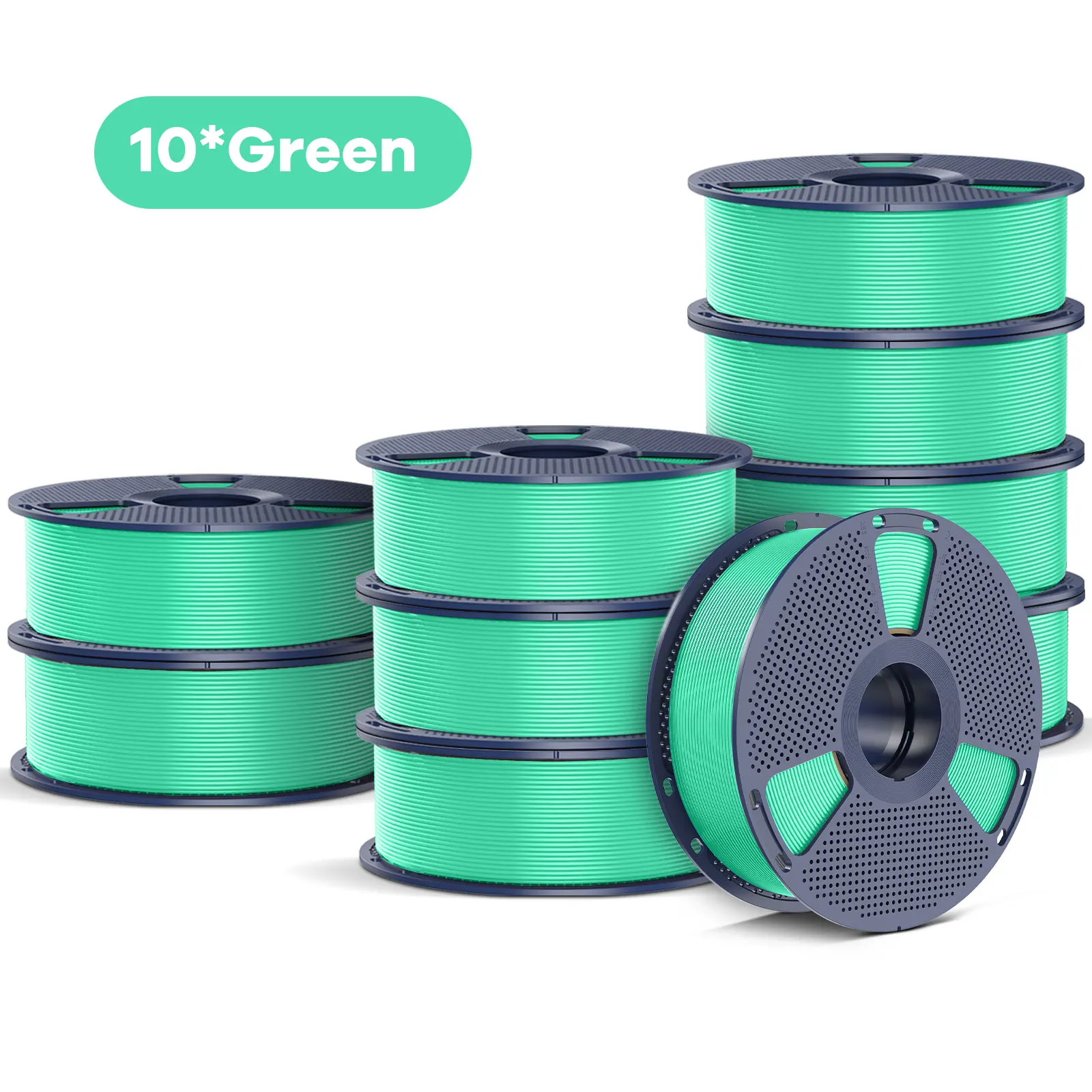 SUNLU PETG Filament 10kg 1,75mm 1 rol/kg (2,2 lbs) Voor 3D-printers Herbruikbare spoel Netjes gewikkeld Print soepel
