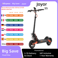 JOYOR S5 10 Inch Air Tires Electric Scooter 48V 13Ah Battery 600W Motor E-Scooter 25km/h Max Speed 40-55km Range Cruise Control