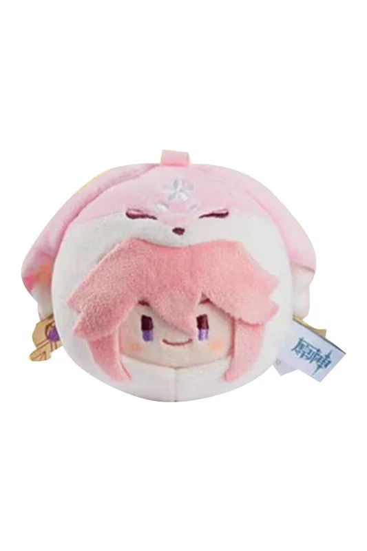 Genshin Impact Yae Miko Cosplay Plüschtiere Cartoon Diluc Ganyu Tartaglia Thoma weiche ausgestopfte Puppe Maskottchen Geburtstag Weihnachts geschenke 10cm