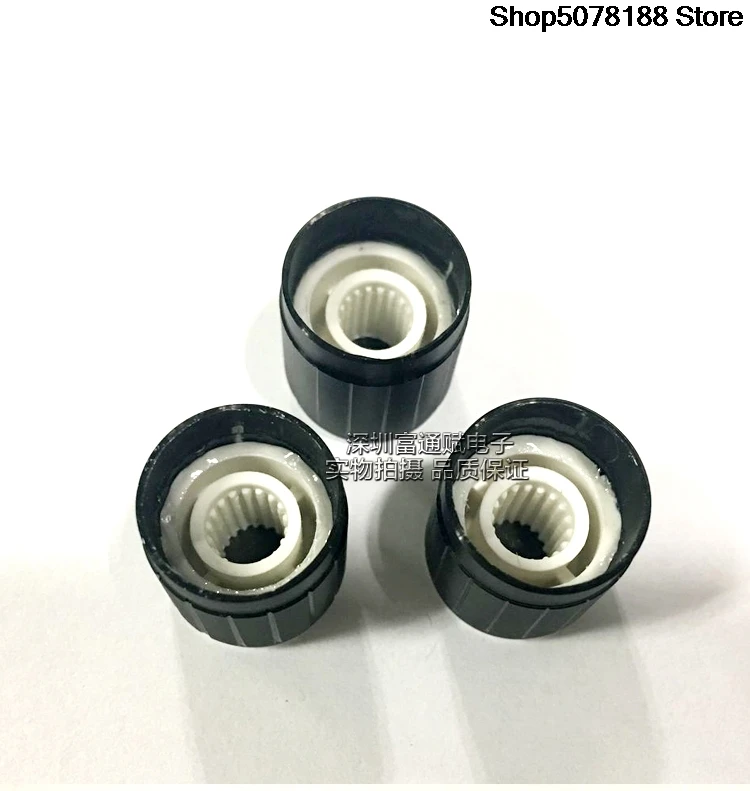 High-grade workmanship fine aluminum alloy black and white bright edge 15*17MM knob potentiometer encoder band switch
