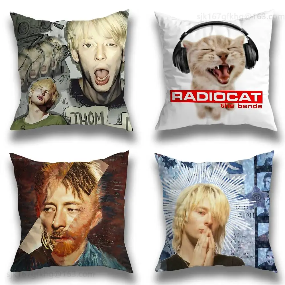 

R-Radioheads Thom Yorke pillowcase casual style decoration, suitable for home decoration (excluding pillow core)