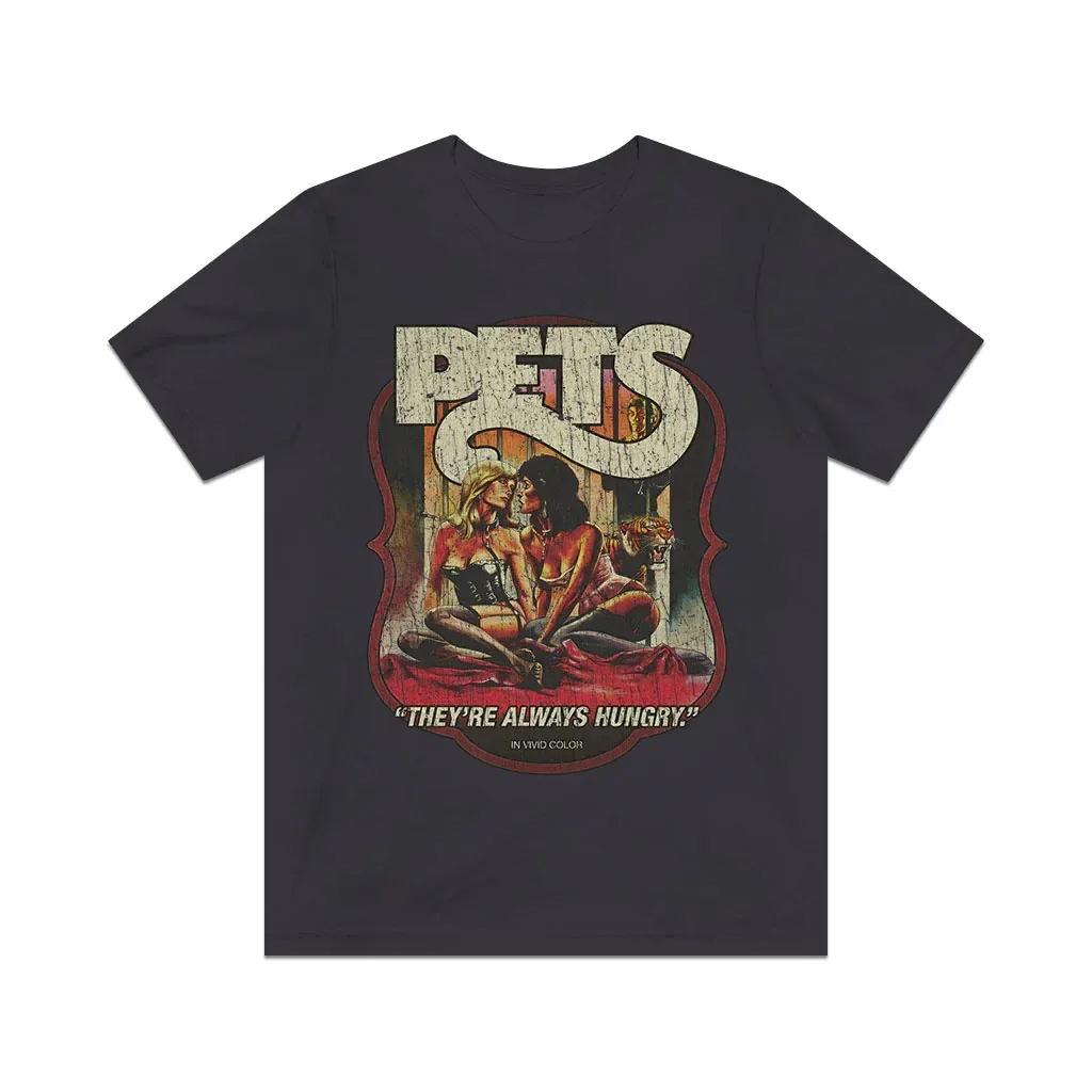 

Pets They're Always Hungry 1973 Vintage Men's T-Shirt