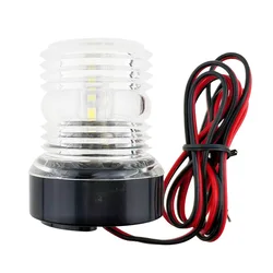 Luz Blanca de 12V de CC, luz LED de 360 grados para barco, yate, ancla, anillo de luz