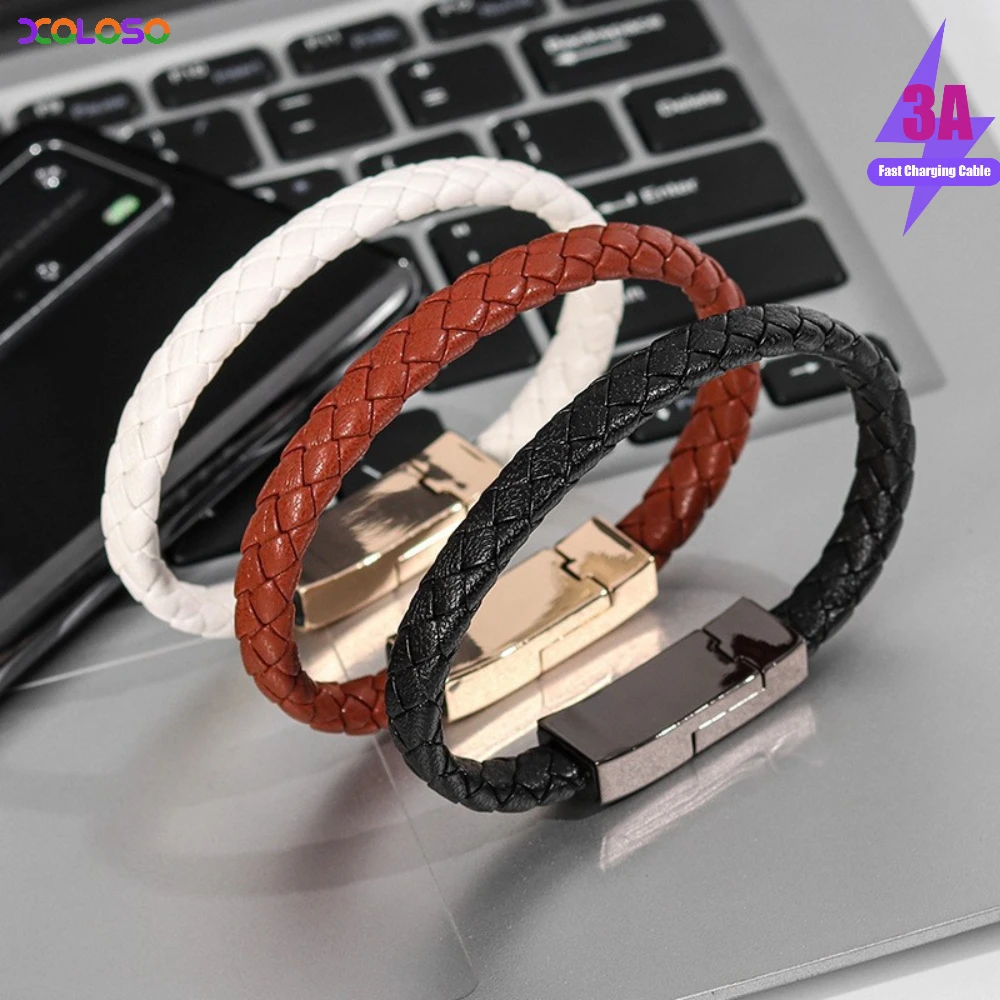 Bracelet USB Charging Cable Data Charging Cord USB C cable for samsung HUAWEI xiaomi for iphone 14 13 cable Bracelet accessories