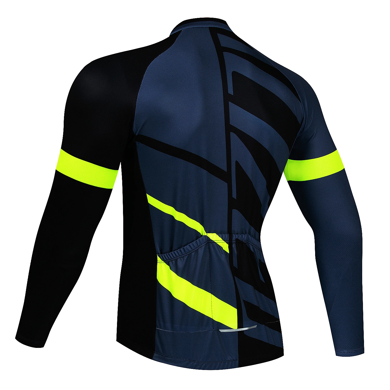 Fluoreszierende Gelbe Männer Herbst Fahrrad Kleidung Straße Racing Kleidung Atmungsaktive Frühling Bike Shirt Langarm Radfahren Jersey – Detail 16