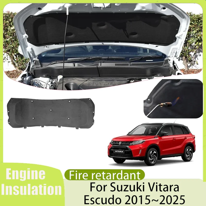 For Volkswagen VW Touran 1T 2003~2010 2004 2005 2009 Car Engine Sound Heat Insulation Cotton Pad Soundproof Mat Cover Accessorie