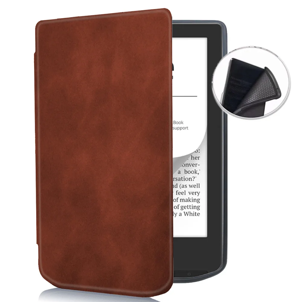 

For PocketBook Verse 629 and Verse Pro 634 Smart Leather Case PB629 PB634 Protective Cover Soft Shell With Auto Sleep Awake Up