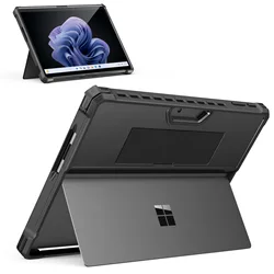 Case for Microsoft Surface Pro 9 / Pro 9 5G 13-Inch 2022 All-In-One Protective Rugged Cover Case with Hand Strap Casing untuk