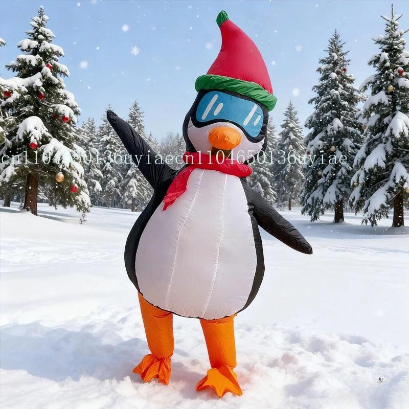 

Penguin Inflatable Suit Adult Christmas Penguin Dress Up Costume Christmas Carnival Party Lucky Elf Cartoon Inflatable Suit