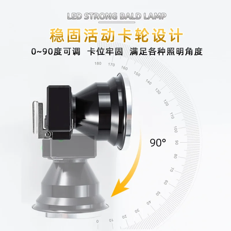 Helmet Cap Special Headlight Integrated Hook Strong Light Super Bright Charging Fixing Buckle Explosion-Proof Sunrei Industrial