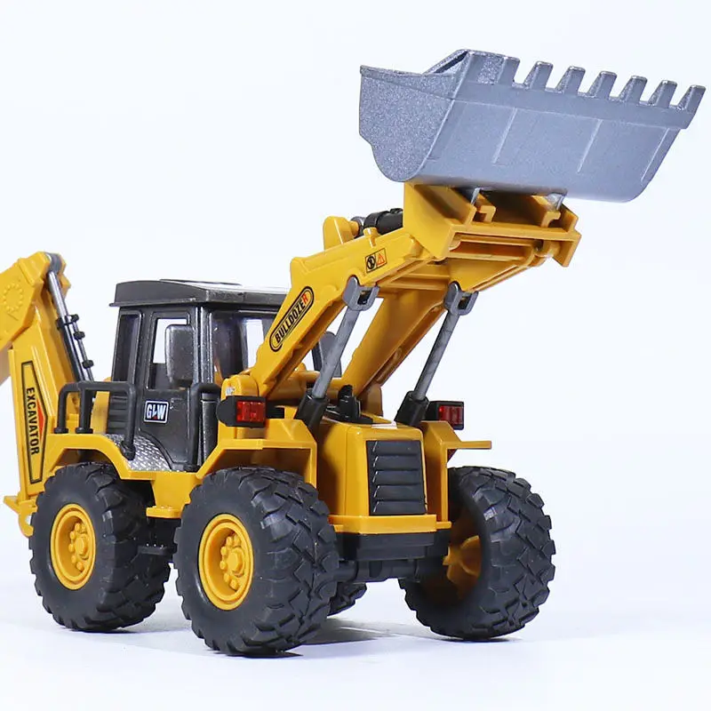 Toys for Boys Alloy Tractor Kids Excavator Bulldozer Miniature Crane Truck Model Diecast Farm Engineering Vehicle Children Gifts