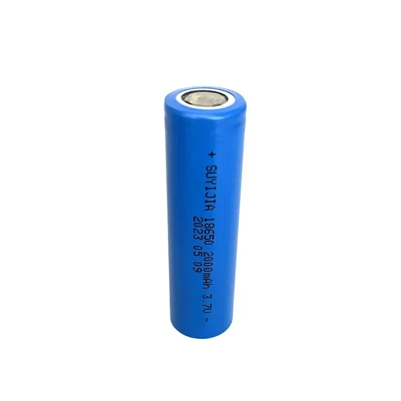 Real Capacity 3.7V 18650 Rechargeable Lithium Battery 2000mAh Suitable for Strong Light Flashlight Electronic Toys Spare Battery