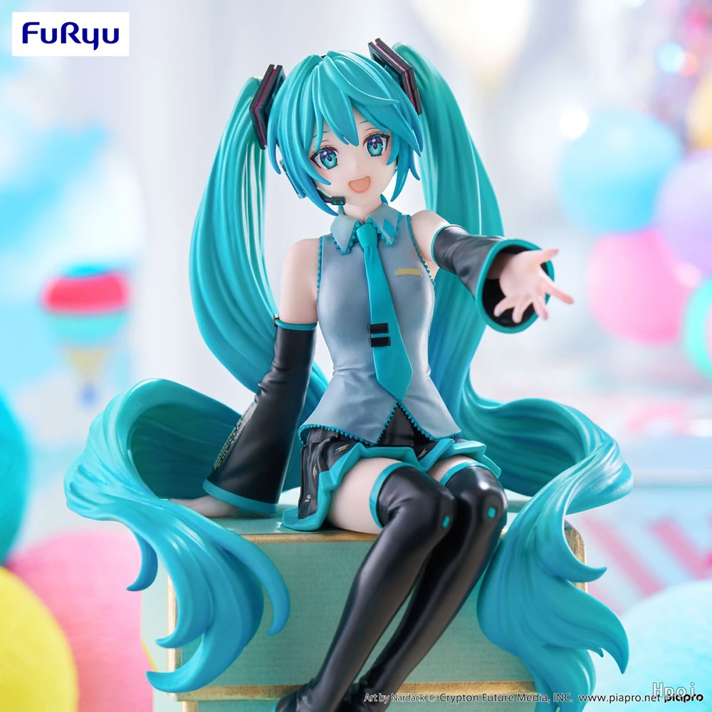 Original FuRyu Noodle Stopper Figure Hatsune Miku Nardack Ver. 14Cm Anime Model Collectible Toys Kawaii Doll Child Gift 14Cm