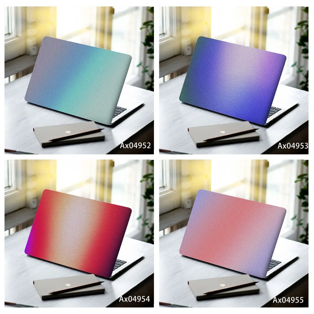 Pastel Gradient Grainy Matte Aura Texture Anti Scratch Protective Laptop Sticker for 13-17 Inch