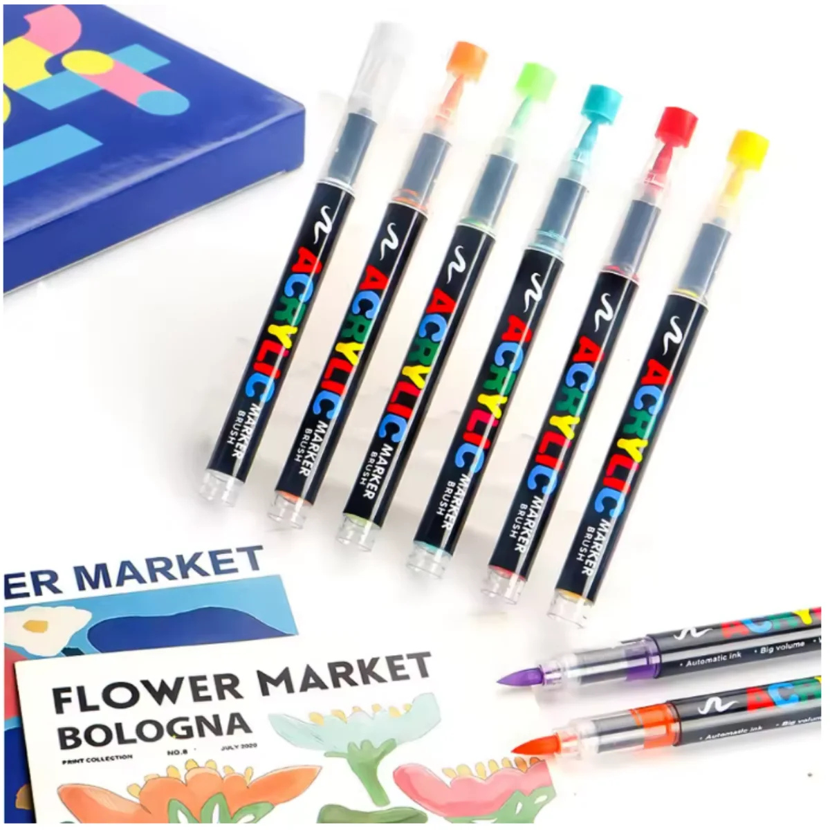 Markery, cienkie do detali, szerokie do pokrycia. Tusz na bazie wody, łatwy do blendowania. Wygodny uchwyt, trwały. Idealne dla Manga