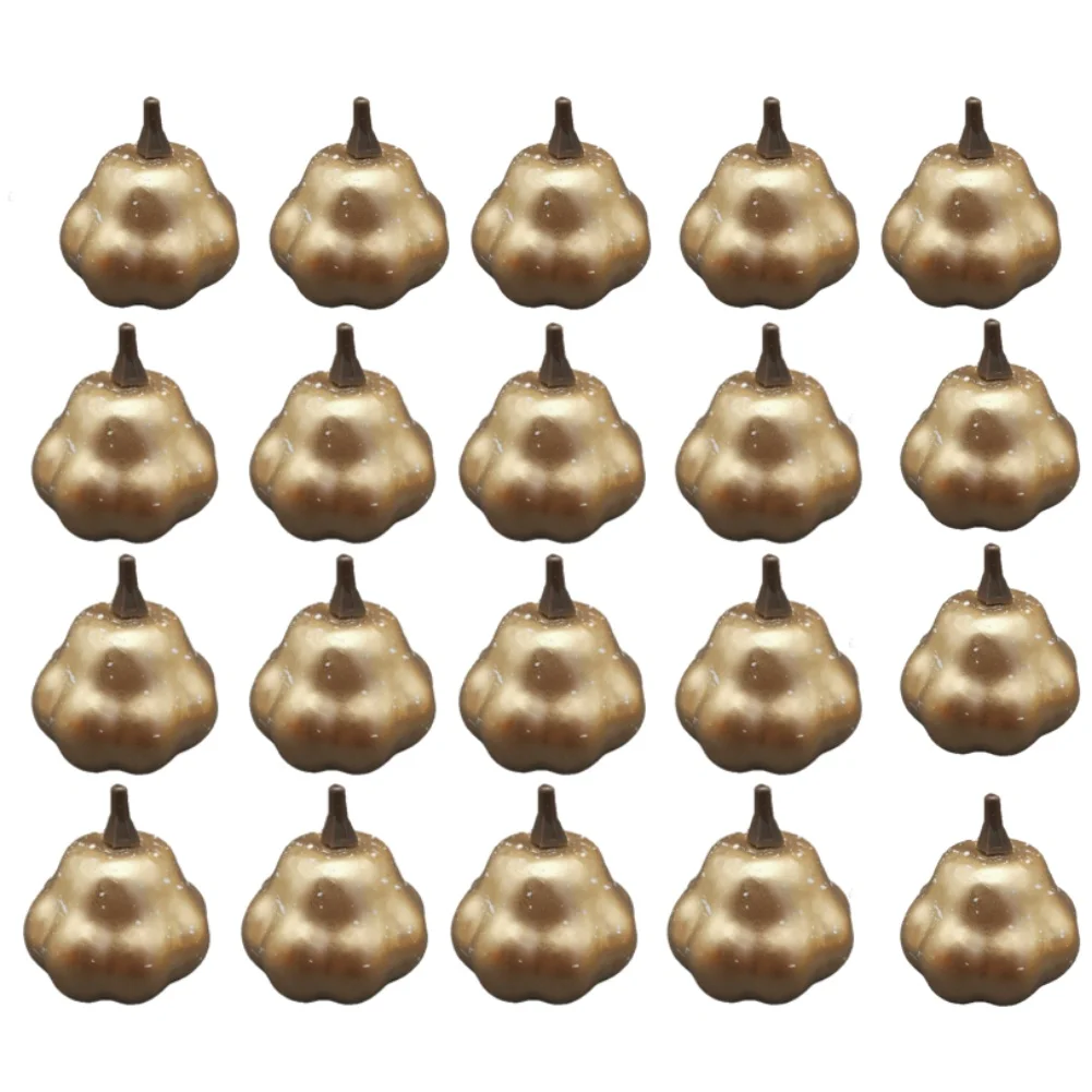 Artificial Halloween Table Scatter Gold Artificial Pumpkin Decor Realistic Pumpkin Design Lightweight 10g Weight