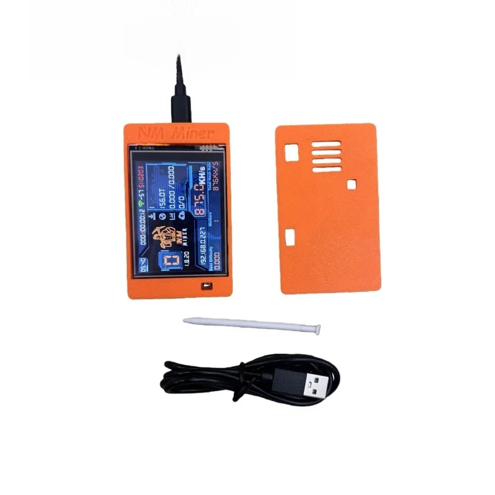 NerdMiner V2 NMMiner ترقية 2.8 بوصة عرض آلات التعدين المشفرة 1010KH/S سولو مينر المنزل استخدام BTC بيتكوين اليانصيب مينر