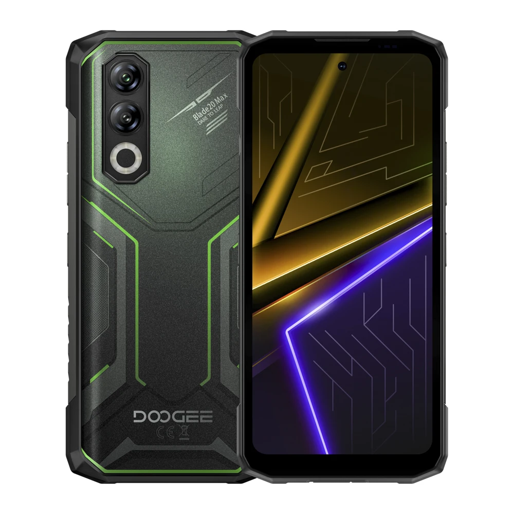 DOOGEE Blade20 Max Rugged Phone 12GB RAM 1T ROM 11800mAh Battery 64MP Camera 6.6'' Display Slim Body Smartphone