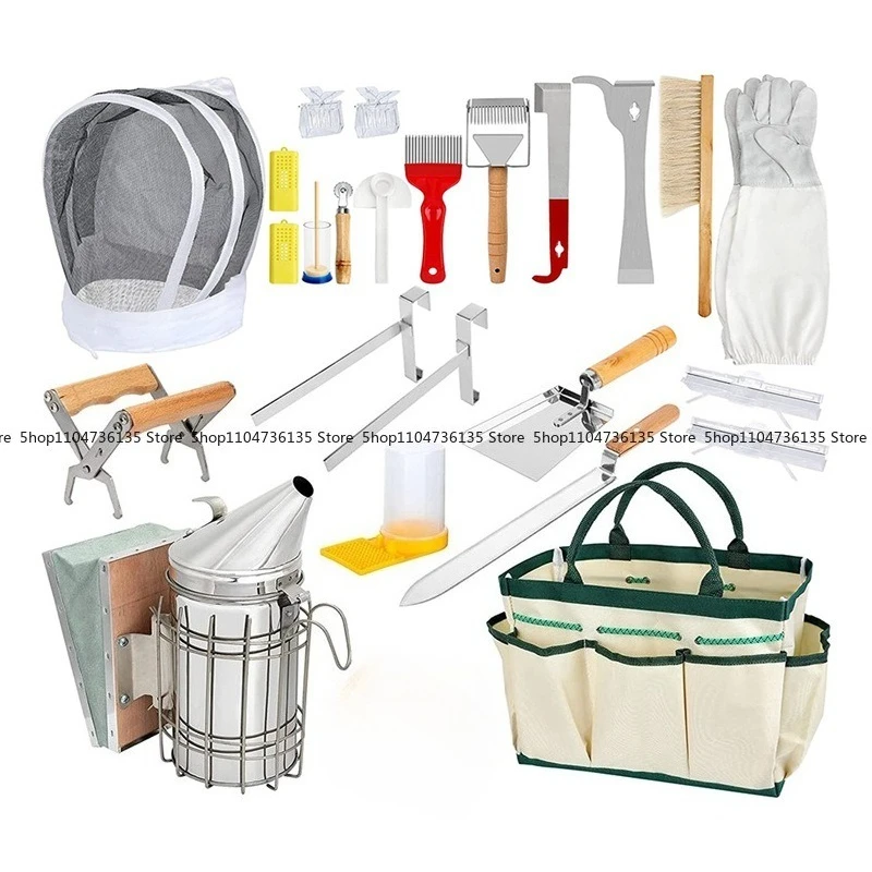 Beekeeping Tools Kit, Beekeeping Supplies for Beginners and Professional Beekeepers
