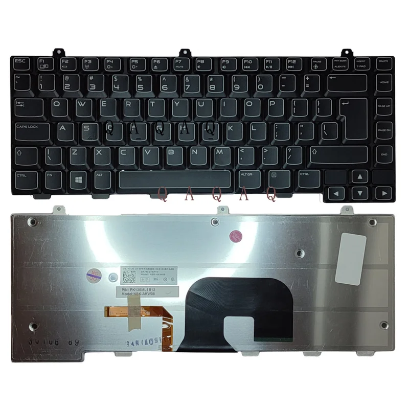 

QA Новая клавиатура для ноутбука DELL Alienware M11X M14x R1 R2 M1