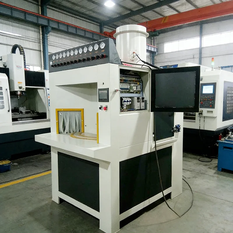 Customized Rotary Sandblasting Machine Turntable Sand Blaster Automatic Sandblast Equipment for Cylinder Hardware Derusting
