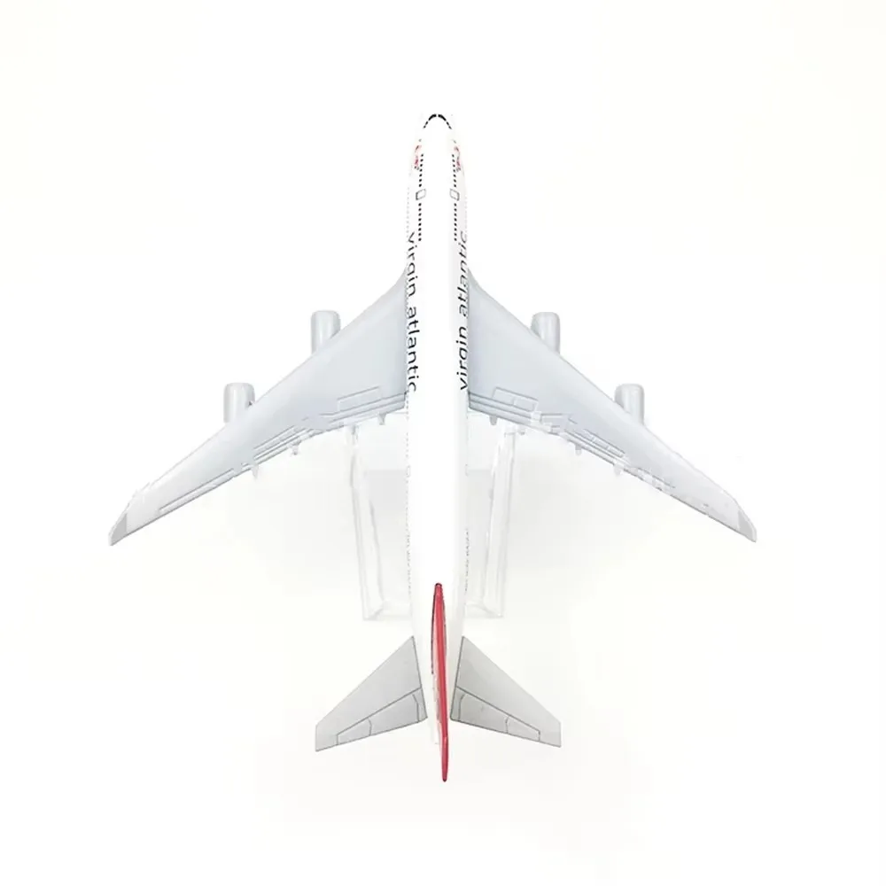 1/400 مقياس العذراء الأطلسي B747 سبيكة طائرة 16 سنتيمتر بوينغ 747 نموذج طائرة اللعب الديكور مجموعة الأطفال الهدايا #2