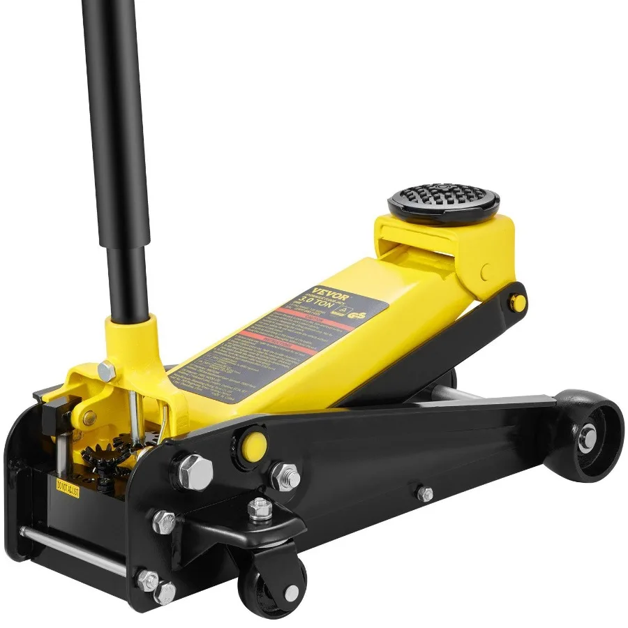 

Floor Jack 3 Ton Low Profile Floor Jack Heavy-duty Steel Racing Floor Jack with Single Piston Quick Lift Pump Lifting Range 5.1