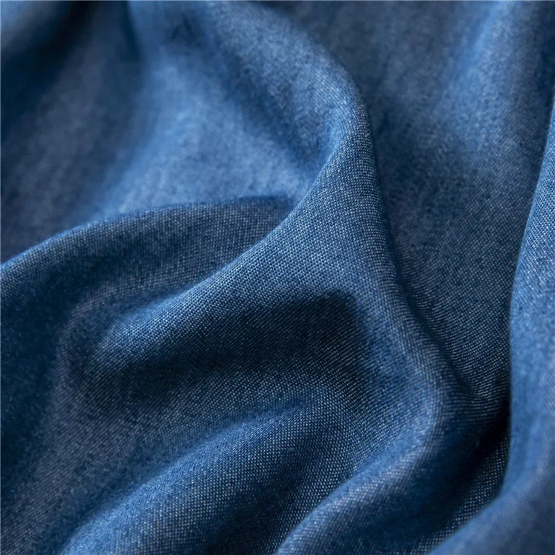 Femmes bleu détachable sous-jupe chemise extensions superposition irrégulière faux haut chemisier queue ourlet réglable chemise ourlet