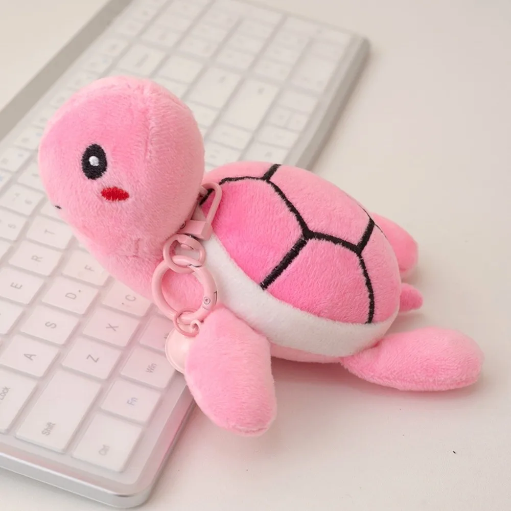 Bell Turtle Plush Pendant Stuffed Creative Turtle Plush Doll Keychain Bag Hanging Cute Turtle Plush Toy Keyring