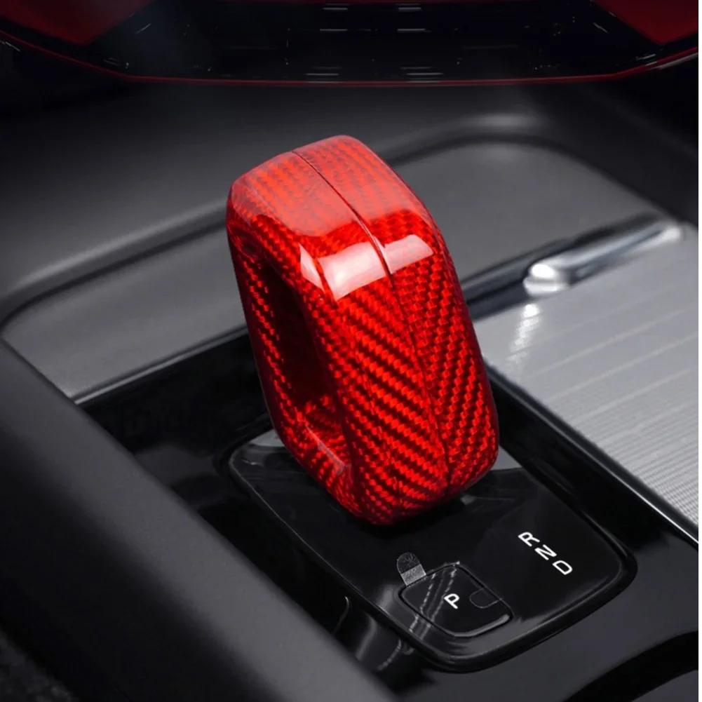 

For Car Interior Styling Car Center Console Cover Carbon Fiber Gear Shift Cover Carbon Fiber Environmentally Friendly Material