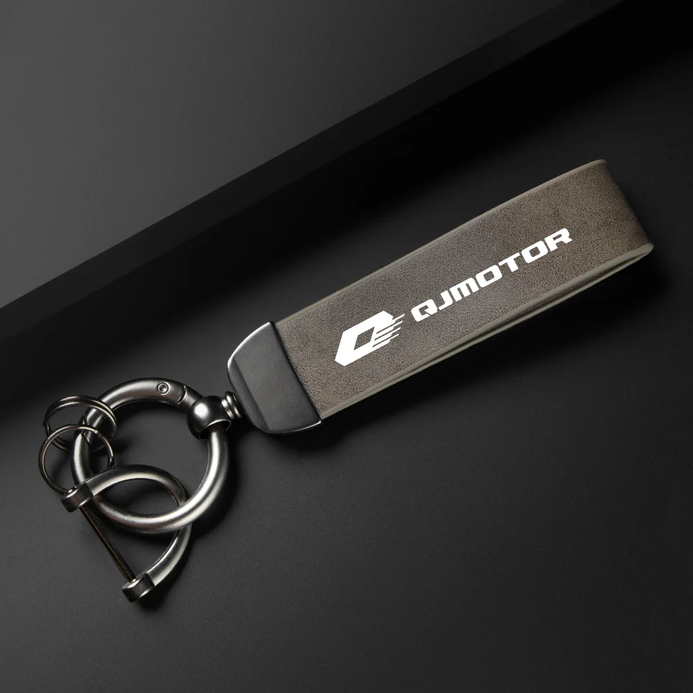 1PCS For Qjmotor Srt Srk Srv 250 300 550 650 800 S Qj 500S 300S High-Grade Leather Motorcycle Keychain Holder Keyring image 5