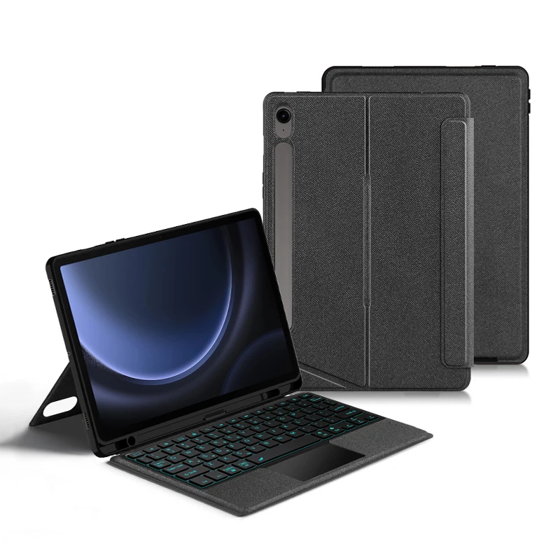 

Magic Keyboard Case For Samsung Galaxy Tab S9 FE 2023 10.9" SM-X510 S9 11" X710 Tab S10 FE 10.9 X520 Tablet Smart Keyboard Cover