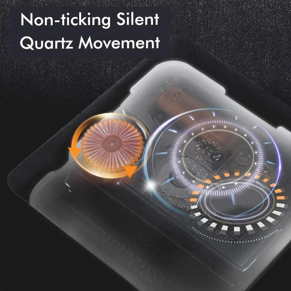 Einfache Transparente Wanduhr Acryl Holzmaserung Stille Bewegung Uhr Hohe Qualität Wohnzimmer Schlafzimmer Büro Wohnkultur Neue – Detail 2