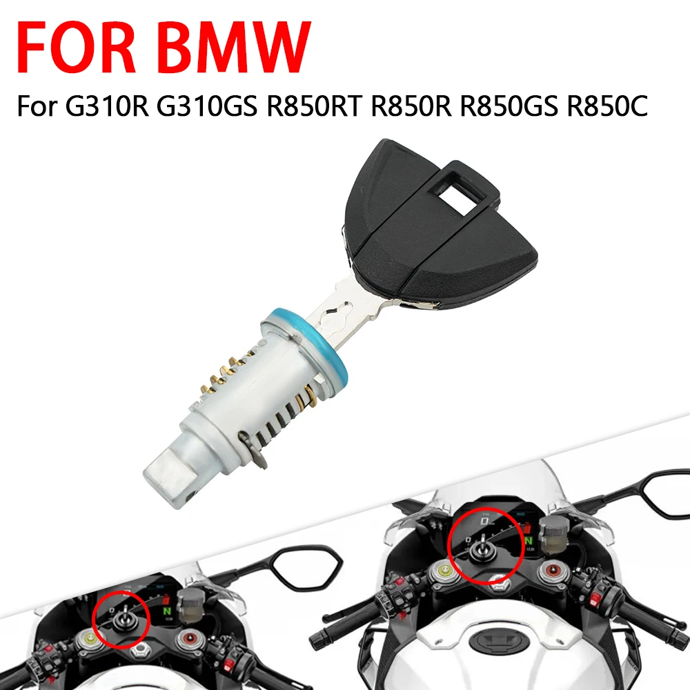 

For BMW G310R G310GS F650 F650GS R850RT R850GS R850C S1000XR S1000R Motorcycle Rear Passenger Seat Lock Cylinder Core Key Set