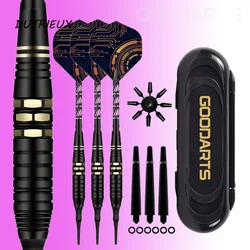 Dardos de punta de plástico de alta calidad, diana electrónica profesional de 18g con caja de dardos de gama alta, dardos mecánicos, plumas, juego de dardos
