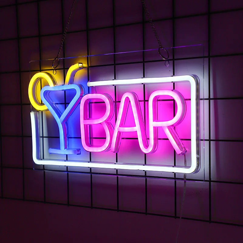 Shop Light Bar Neon Light Sign Party Neon Lamp Wall Art Bedroom Decrative Light Nightclub KTV Club Bistro Decor Neon Night Light