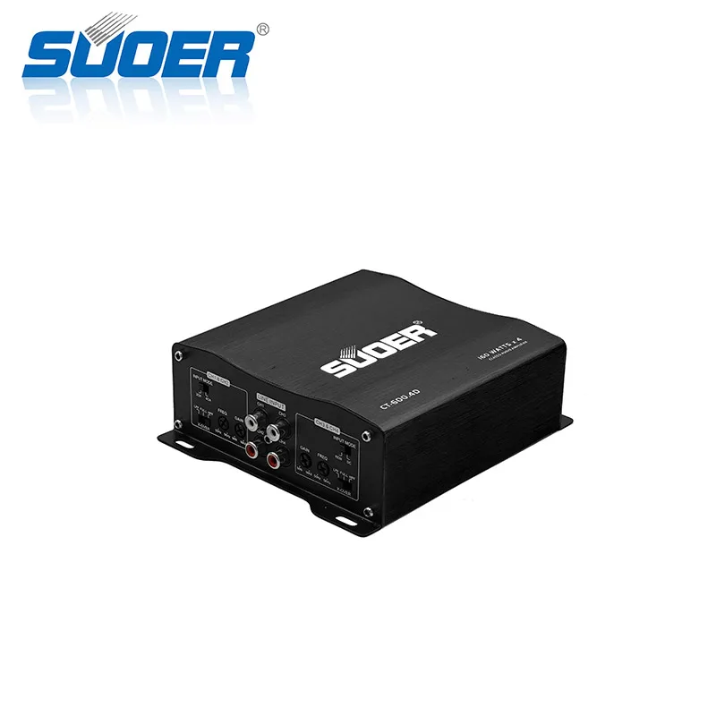 

Suoer CT-600.4D-U Amplificador de coche full range car amplifier 2 color black and sliver car amplifier