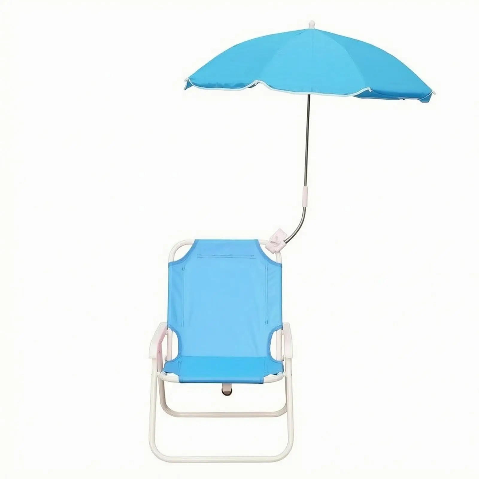 Alloy Low Profile Outdoor Folding Seat with Umbrella Canopy Portable Compact Beach Chair for Camping Fishing Garden Terrace Alloy Low Profile Outdoor Folding Seat with Umbrella Canopy Portable Compact Beach Chair for Camping Fishing Garden Terrace