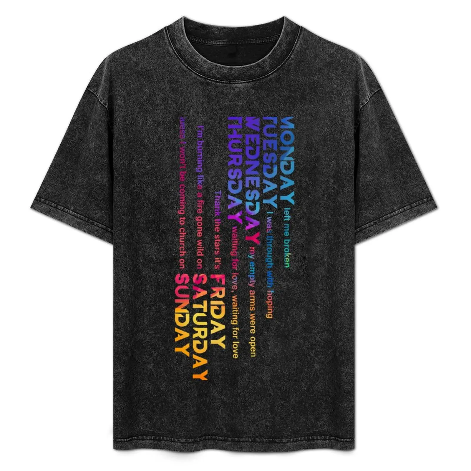 

Monday, Tuesday, Wednesday, Thursday, Friday. No Bad Days in a week T-Shirt Breathable Mesh Panel T-Shirt