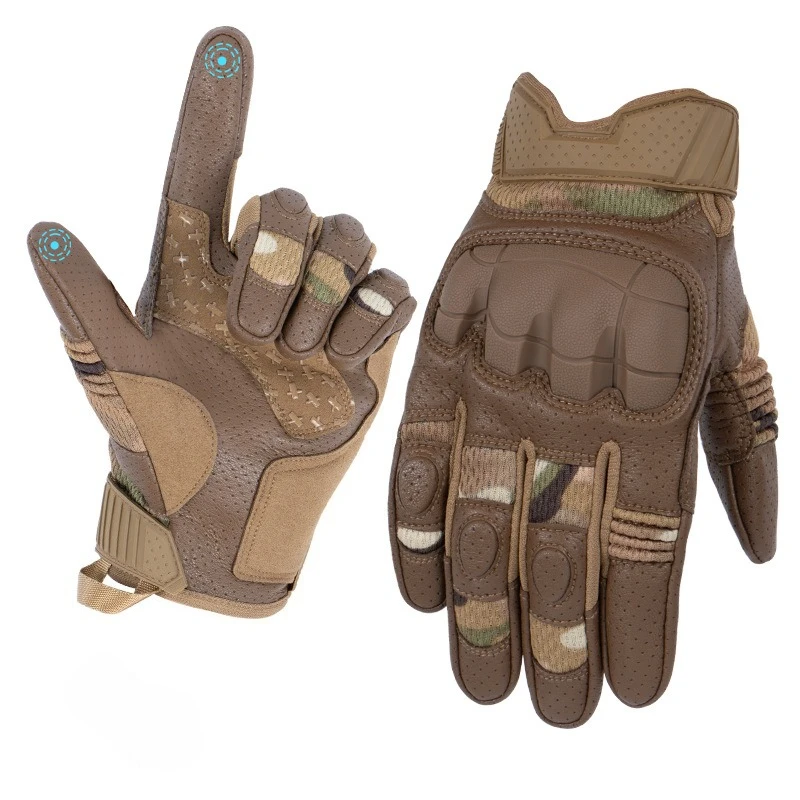 Tactical Breathable, Wear-resistant, Anti-slip Multi-functional Outdoor Gloves with Full Fingers for Training