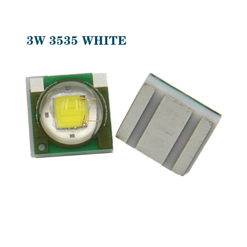 고출력 LED 3535 칩, SMD UV, 블루, 레드, 그린, IR 로얄 화이트, 520 365, 380, 390, 395, 410, 420, 430, 730, 850, 940, 460, 620nm, 3w, 10 개