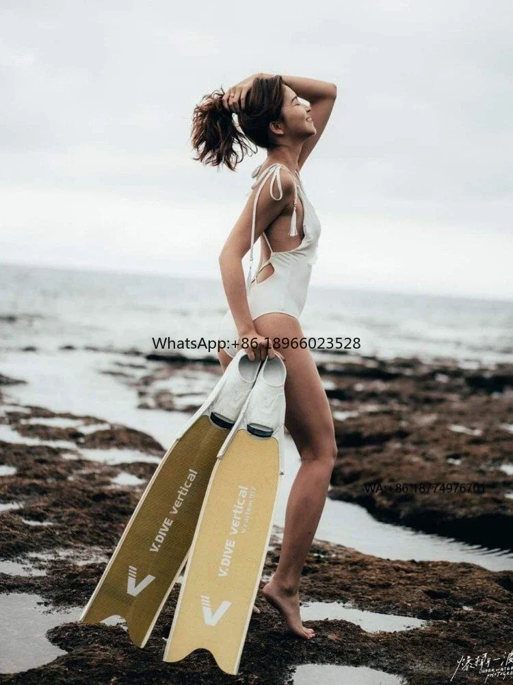 

Free diving professional long fins unisex diving fins carbon fiber swimming fins for adult