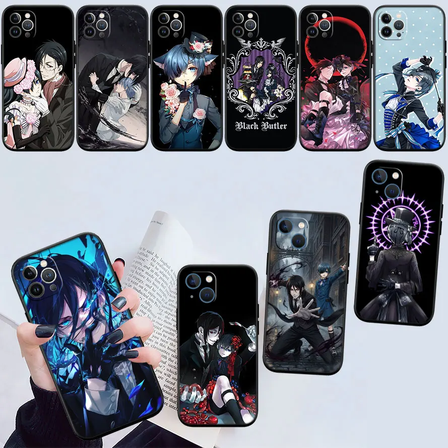 AR20 Black Butler Phone Case for Samsung Galaxy M06 M15 M16 M35 M55 M56 A36 A42 A50 A50S A51 A52 A32 A33 A05 A05S A06 A16 A20