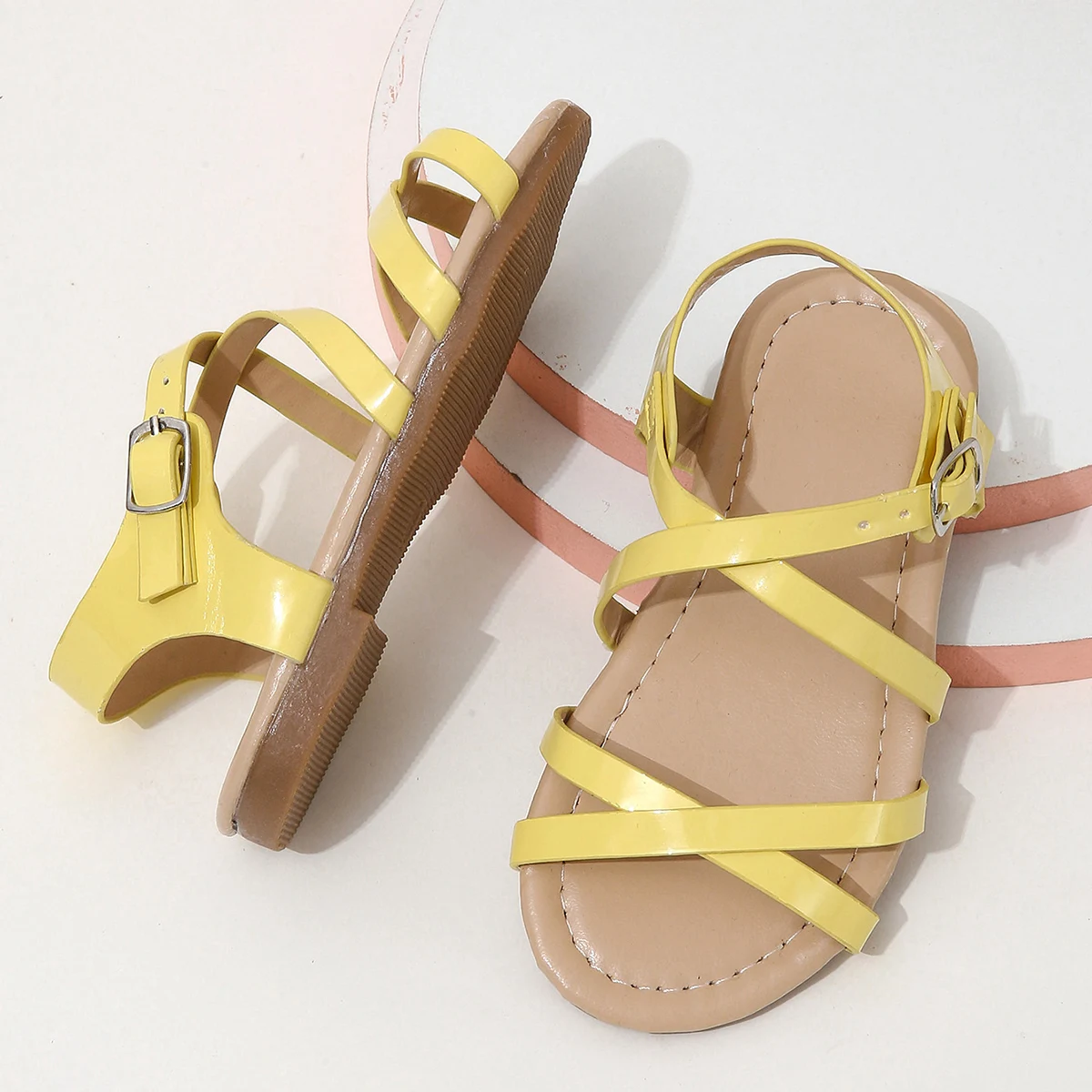 Girls Sandals Outdoor Open Toe Princess Sandals Beach Shoes For Toddler Kids Children, Spring And Summer